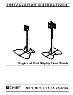 CHIEF MF1 Series Installation Instructions Manual preview