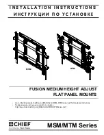 Предварительный просмотр 1 страницы CHIEF MSM Series Installation Instructions Manual