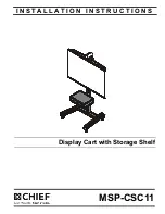 Preview for 1 page of CHIEF MSP-CSC11 Installation Instructions Manual