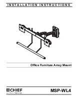 CHIEF MSP-WL4 Installation Instructions Manual preview