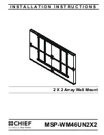 CHIEF MSP-WM46UN2X2 Installation Instructions Manual preview