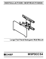 CHIEF MSPDCCS4 Installation Instructructions preview