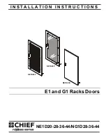 CHIEF NE1D20F Installation Instructions Manual preview