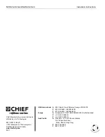 Preview for 8 page of CHIEF NE1D20F Installation Instructions Manual