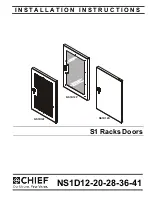 CHIEF NS1D12F Installation Instructions Manual предпросмотр