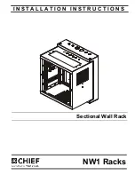 CHIEF NW1 series Installation Instructions Manual preview