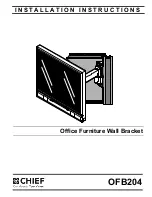 CHIEF OFB204 Installation Instructions Manual preview