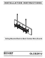 Preview for 1 page of CHIEF OLCB2X1U Installation Instructions Manual