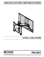 Preview for 1 page of CHIEF PAC501 Installation Instructions Manual