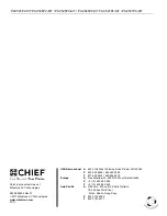 Preview for 12 page of CHIEF PAC525P2-KIT Installation Instructions Manual