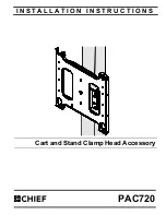 Preview for 1 page of CHIEF PAC720 Installation Instructions Manual