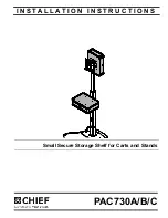 CHIEF PAC730A Installation Instructions Manual preview