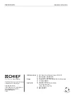 Preview for 8 page of CHIEF PAC780 Installation Instructions Manual