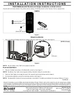 Preview for 1 page of CHIEF PACREM Installation Instructions