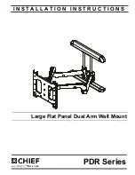 Preview for 1 page of CHIEF PDR Series Installation Instructions Manual