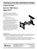 CHIEF PDR Installation Instructions Manual preview