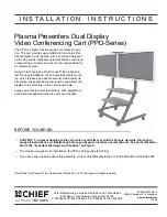 CHIEF PPD Series Installation Instructions Manual preview