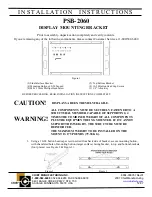 CHIEF PSB-2060 Installation Instructions preview