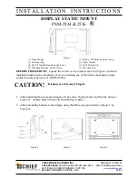 Preview for 1 page of CHIEF PSM-2534 Installation Instructions