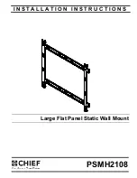 Preview for 1 page of CHIEF PSMH2108 Installation Instructions Manual