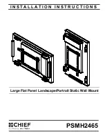 CHIEF PSMH2465 Installation Instructions Manual preview