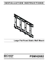 CHIEF PSMH2682 Installation Instructions Manual preview