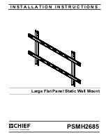 Preview for 1 page of CHIEF PSMH2685 Installation Instructions Manual