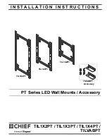 Preview for 1 page of CHIEF PT Series Installation Instructions Manual