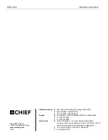 Preview for 10 page of CHIEF PWC-2000 Installation Instructions Manual