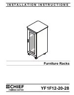 CHIEF raxxess series Installation Instructions Manual preview