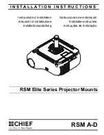 CHIEF RSM A Installation Instructions Manual preview