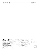 Preview for 8 page of CHIEF SL151-SK1 Service Manual