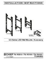 Preview for 1 page of CHIEF TIL1X2UU Installation Instructions Manual