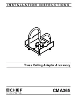 CHIEF Truss Ceiling Adapter CMA365 Installation Instructions Manual preview