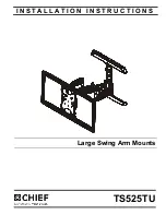 Preview for 1 page of CHIEF TS525TU Installation Instructions Manual