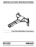 Preview for 1 page of CHIEF WMA2S Installation Instructions Manual