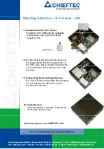 Preview for 6 page of Chieftec Hi-Fi-Series Mounting Instruction