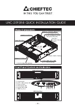 Chieftec UNC-209SR-B Quick Installation Manual preview
