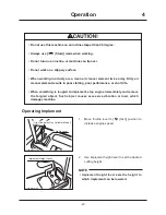 Preview for 36 page of Chikusui Canycom CG431 Tractor Operator'S Manual