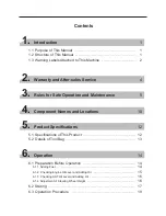 Preview for 2 page of Chikusui Canycom CM 221 Operator'S Manual