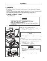 Preview for 19 page of Chikusui Canycom CM 221 Operator'S Manual