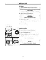 Предварительный просмотр 37 страницы Chikusui Canycom CM 221 Operator'S Manual