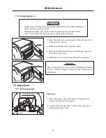 Preview for 42 page of Chikusui Canycom CM 221 Operator'S Manual