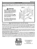 Preview for 6 page of Child Craft Legacy No Drop Side Crib 37301 Assembly Directions And Parts List