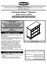 Предварительный просмотр 2 страницы Child Craft Universal Select Dresser F09409 Instructions Manual