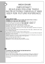 Preview for 2 page of Child Wood LAMBDA 2 GROW CHAIR Assembly Instructions Manual