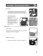 Предварительный просмотр 11 страницы Childcare 015535 Assembly And Operating Instructions Manual