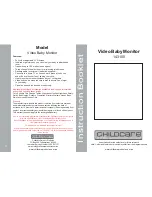 Предварительный просмотр 1 страницы Childcare 143100 Instruction Booklet