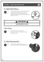 Preview for 12 page of Childcare Dupo Cinder 019113-384 Instruction Manual