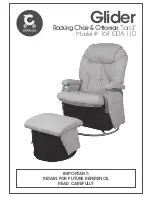 Childcare Glider Rocking Chair & Ottoman "Sand" Instructions Manual предпросмотр